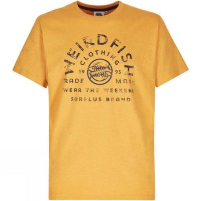 Playeras Weird Fish Weird Fish Surplus Hombre - Doradas - Chile FON029846